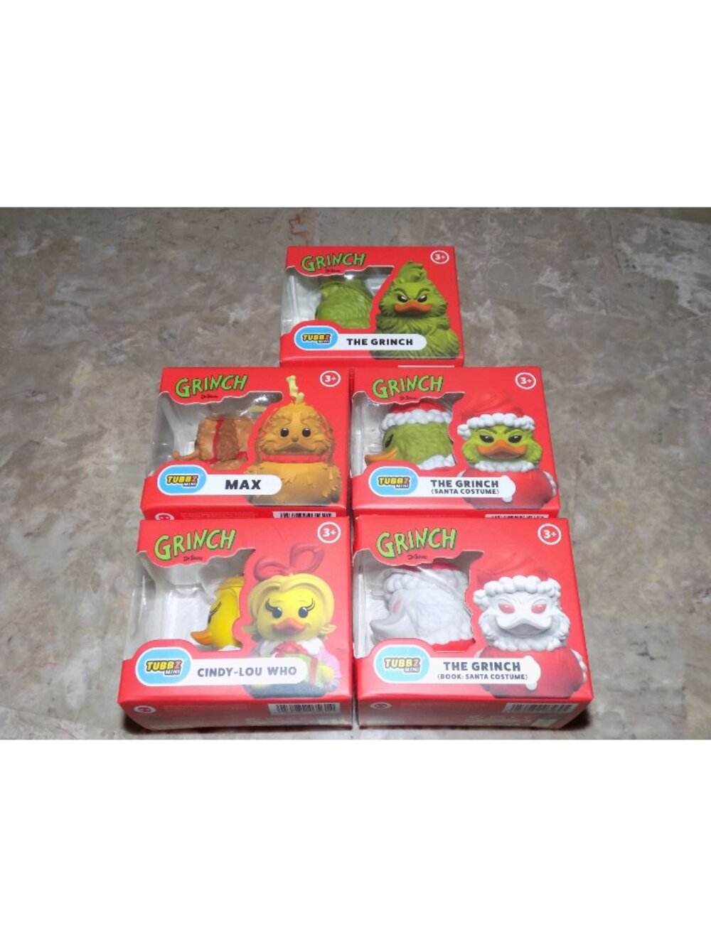Dr. Seuss The Grinch Mini TUBBZ rubber ducks 5PK